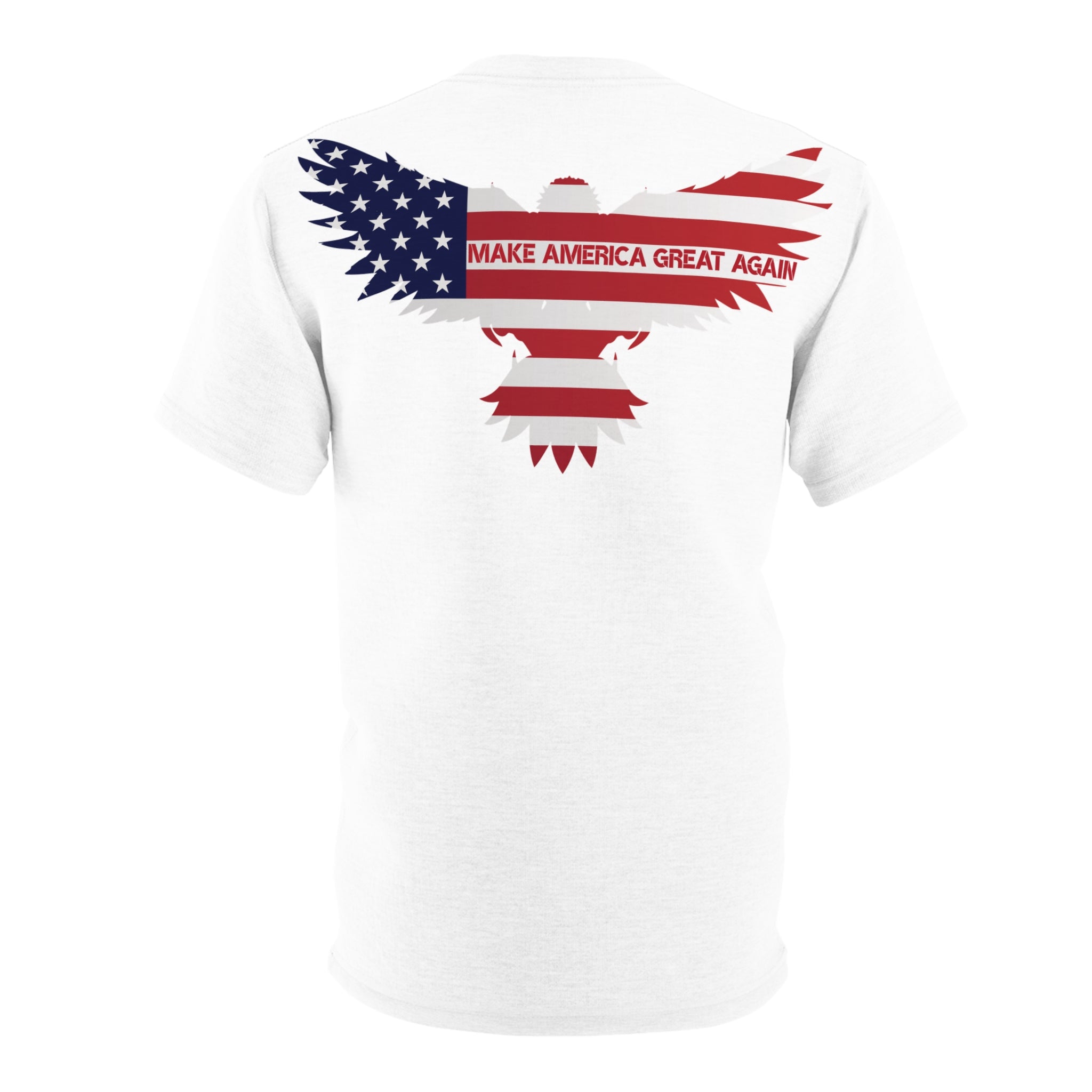 MAGA Custom Distressed Red Block Unisex T‑Shirt