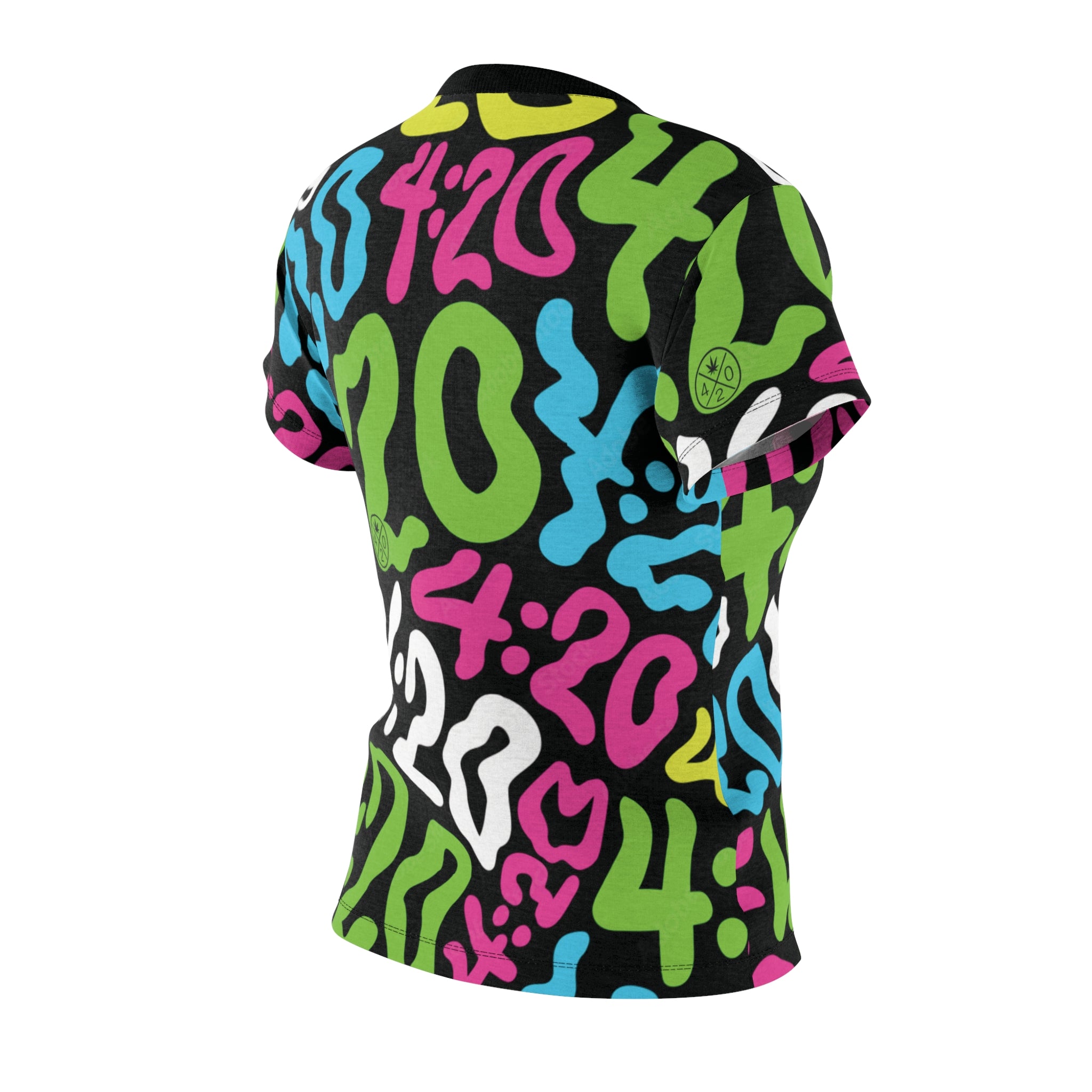4:20 Neon Graffiti Women's Tee — All-Over Print Cut & Sew