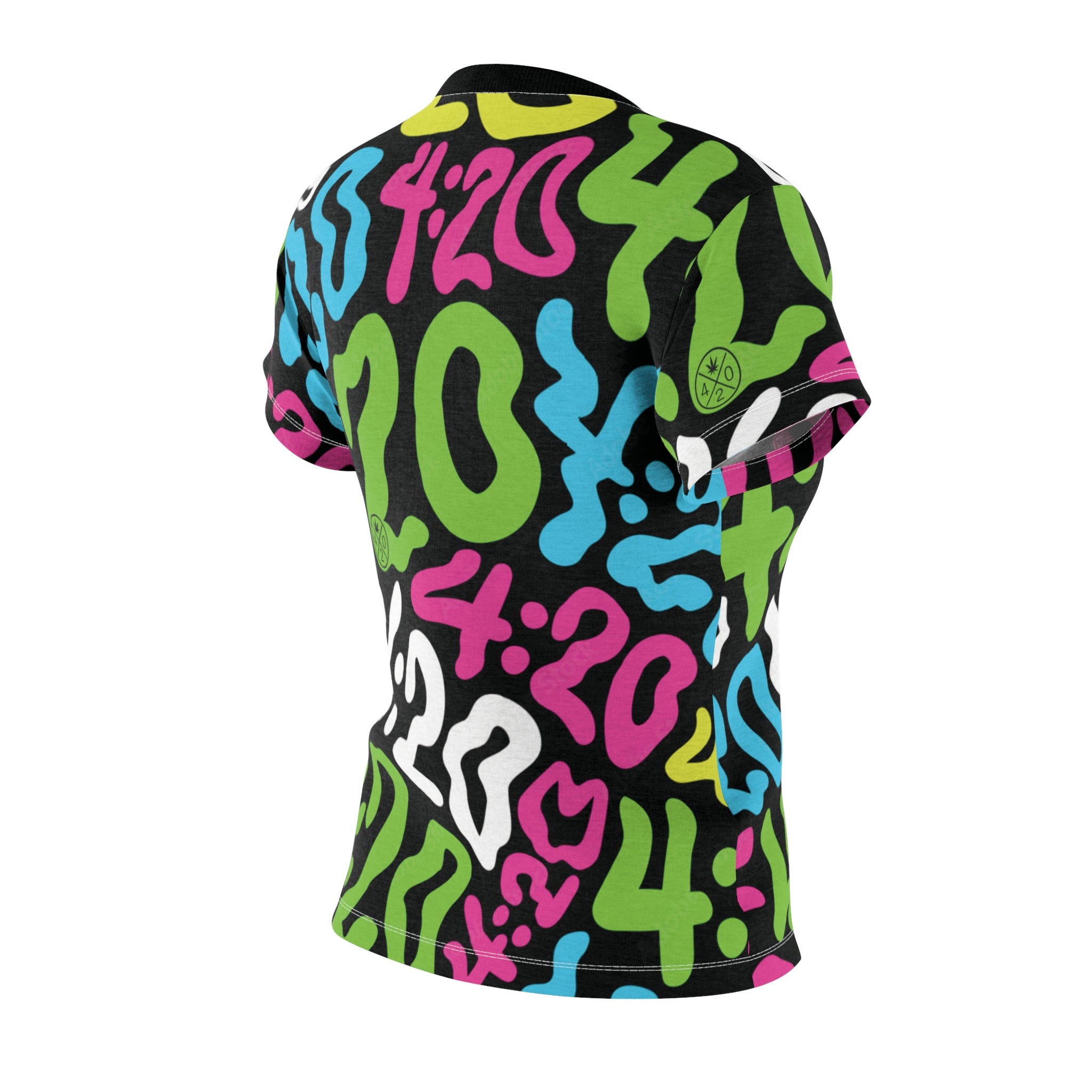 4:20 Neon Graffiti Women's Tee — All-Over Print Cut & Sew