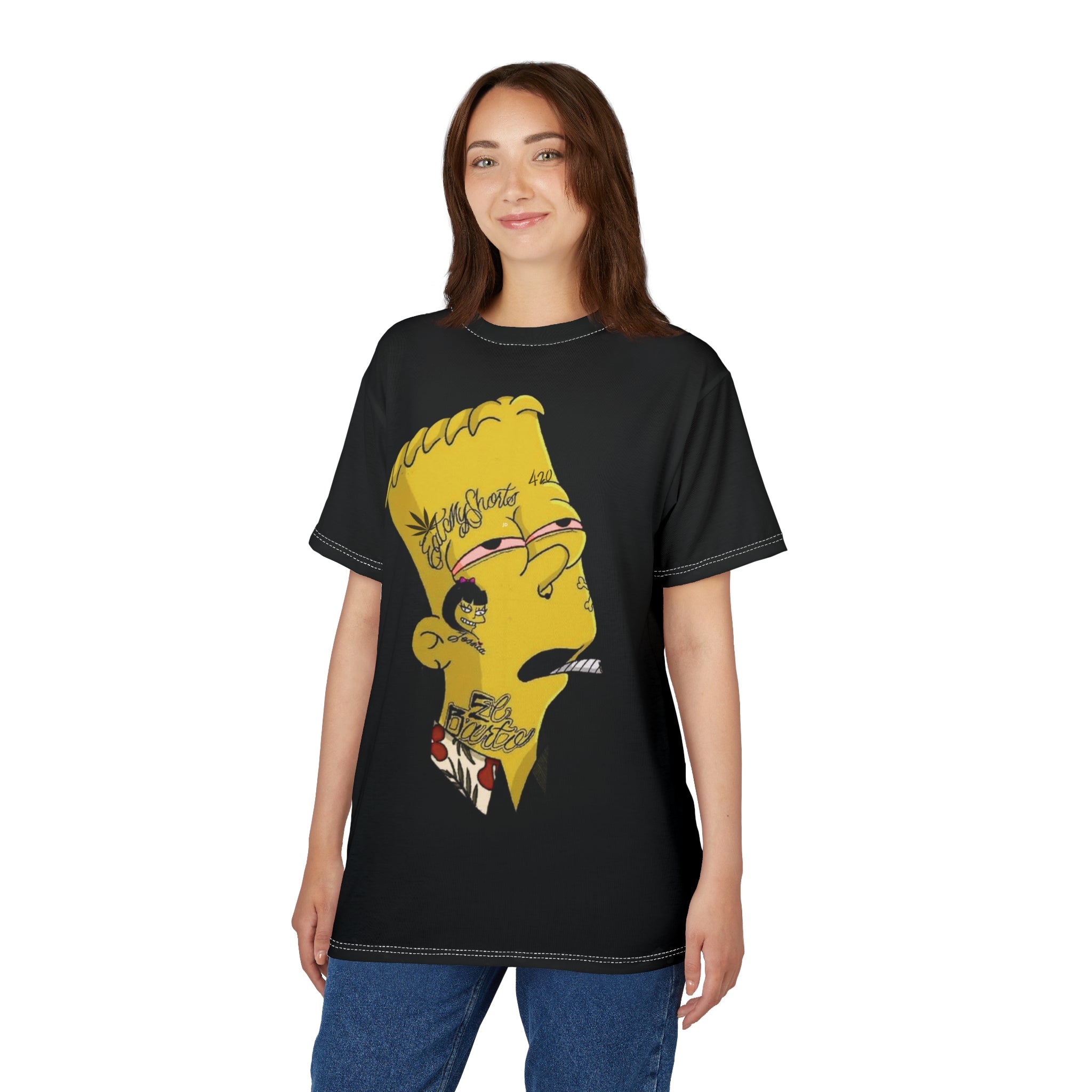 Bart-Inspired Tattooed Graphic Tee — The 420 Collection Unisex T-Shirt